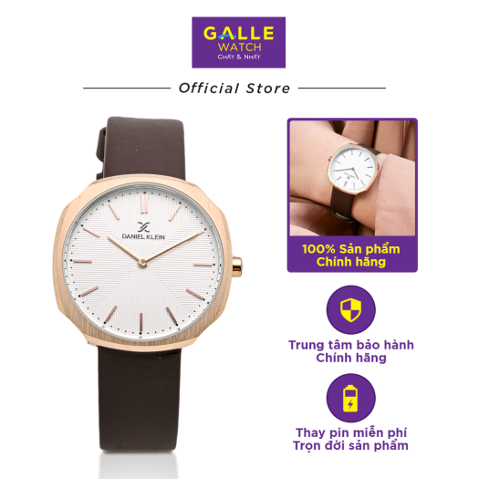 Đồng Hồ Nữ DANIEL KLEIN Chính Hãng - Galle Watch Store - Đồng Hồ Mặt Kính Cứng Chống Nước Dây Da Đồng Hồ Nữ Sang Trọng, Cao Cấp, Bảo Hành 24 Tháng, Thay Pin Miễn Phí Trọn Đời DK.1.12654