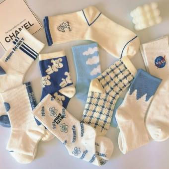 Tất Vớ Thể Thao In Chữ Nasa Thời Trang [001] ️Free ship️ họa tiết dễ thương mít Store