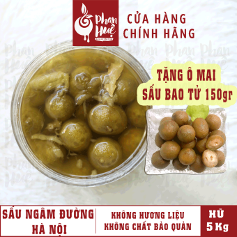 Sấu Ngâm Đường Hà Nội Phan Huệ 5Kg.  Sấu Hà Nội Chọn Lọc,  Đường Tinh Khiết. Uy Tín Trên 10 Năm