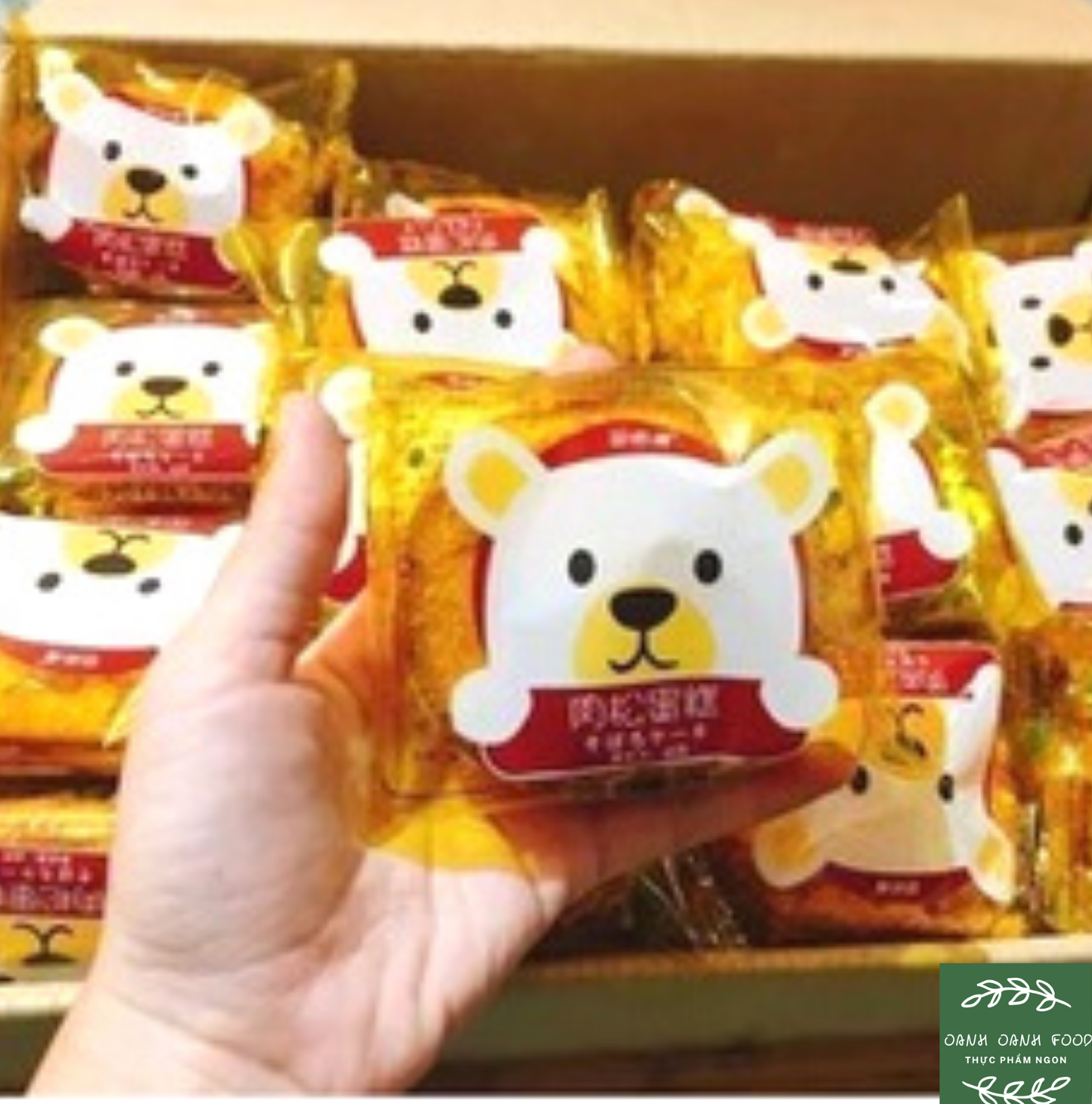 1 hộp bánh ruốc gấu