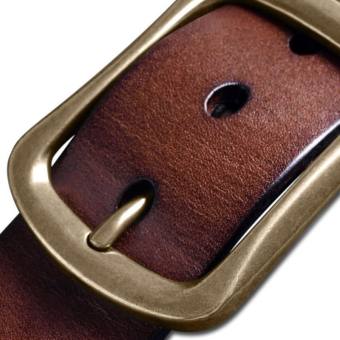 Thắt Lưng Khóa Đồng Thắt Lưng Nam Da Bò Khóa Kim Da Thật Thắt Lưng Thường Ngày Thời Trang Nam