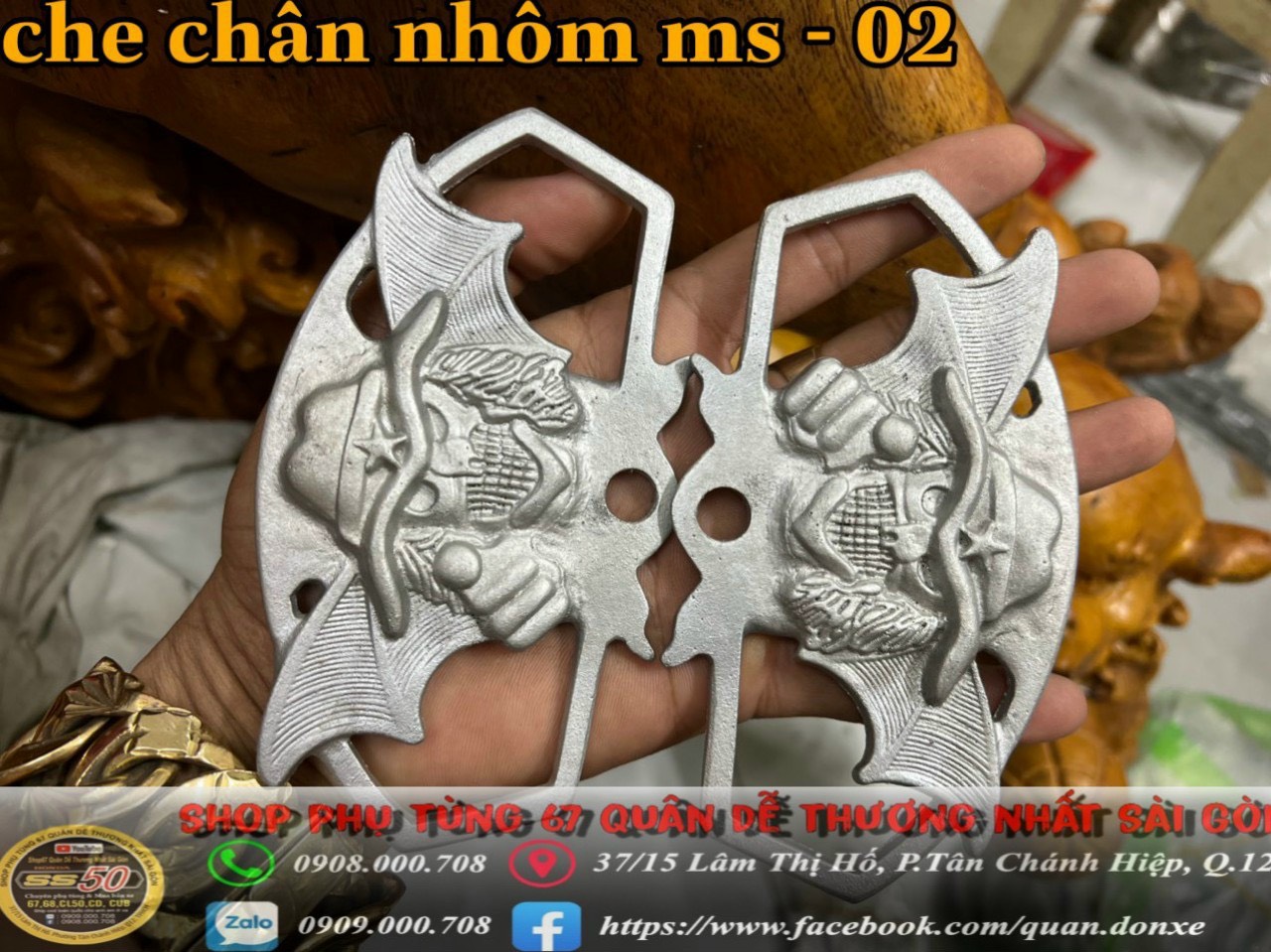 Che chân nhôm xe 67, gắn cho các dòng xe 67, 68, cd, cl...