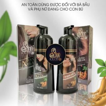 Dầu Gội Phủ Bạc SIN HAIR 500ml - Dầu Gội Đen Tóc Ngay Tại Nhà