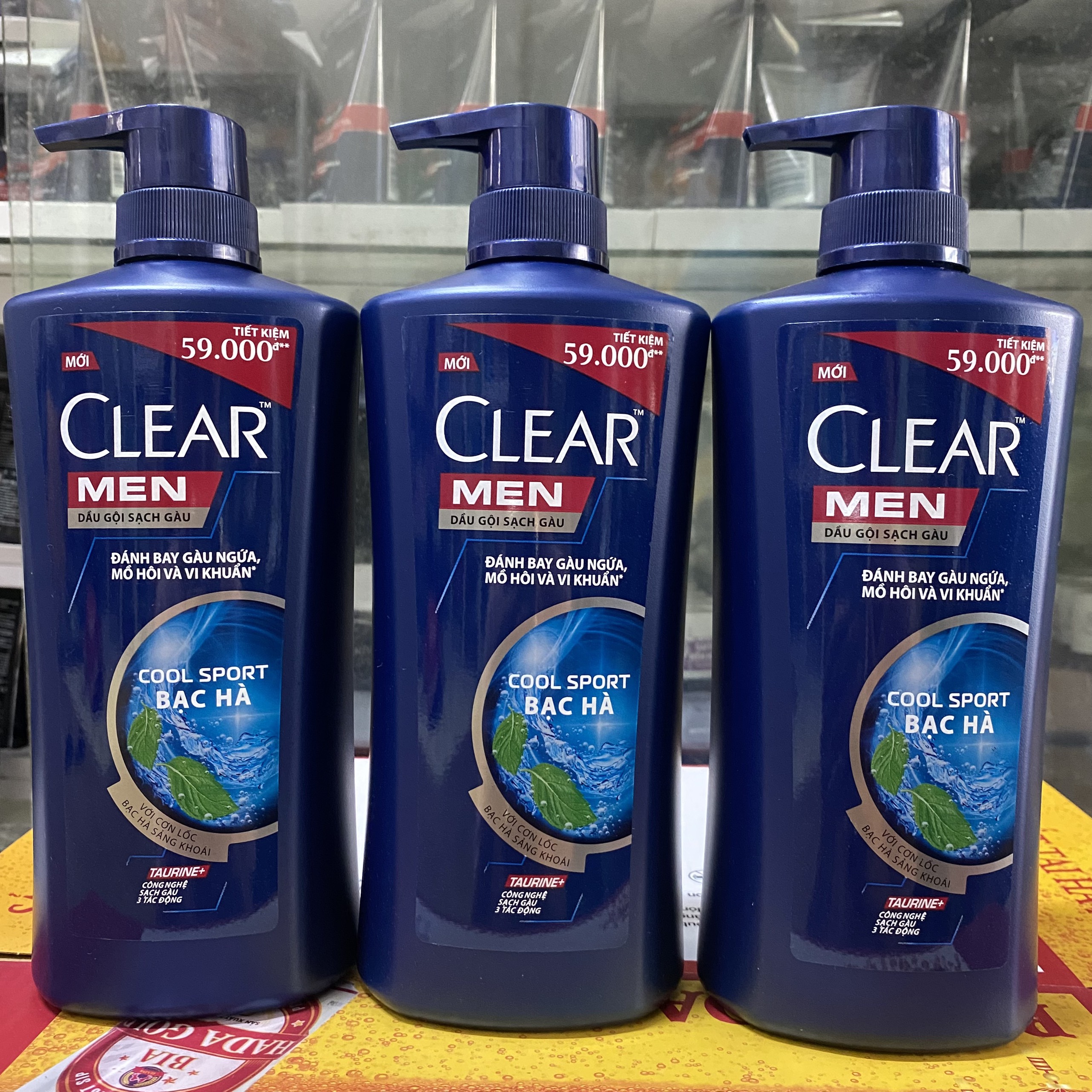 Dầu gội sạch gàu Clear Men Cool Sport bạc hà 650g