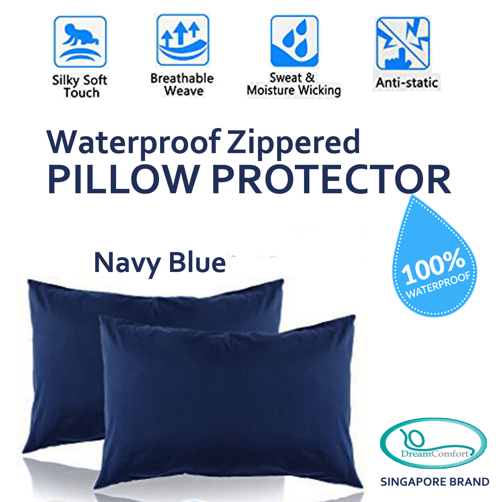 sweat proof pillow protector