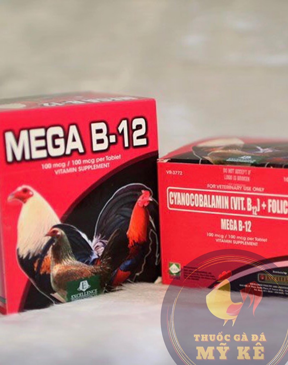 Mega B12, cung cấp vitanmin cho gà, vĩ 10 viên