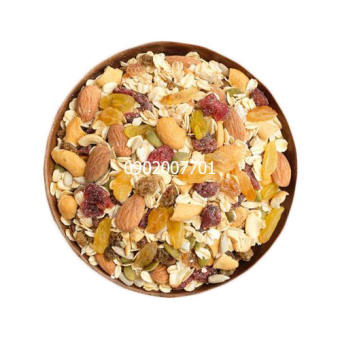 1Kg Granola Ăn kiêng không đường mix hoa quả sấy thơm ngon- đồ ăn Vặt