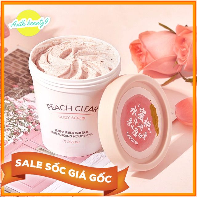 Kem Tẩy Tế Bào Chết Đào Body Peach Feotznw Peach Clear Body Scrub