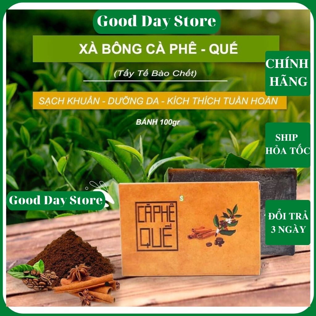 Xà bông sinh dược mùi Cà Phê Quế - 100% Nguyên chất từ thiên nhiên
