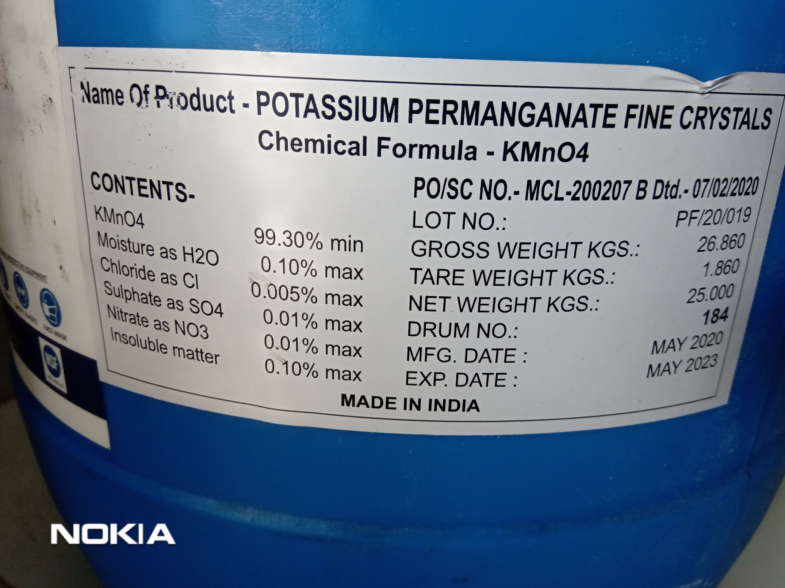 Thuốc tím KMnO4 99.3% gói 1kg - Khử khuẩn bể cá - xử lý nước - sát trùng - Làm sạch các vết ố quần áo. Hàng chiết lẻ từ thùng 25kg.