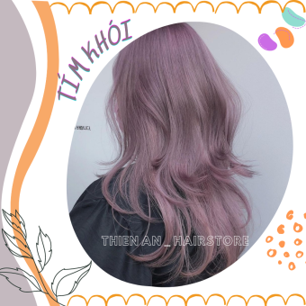 Thuốc nhuộm tóc màu Tím Khói + kèm trợ nhuộm