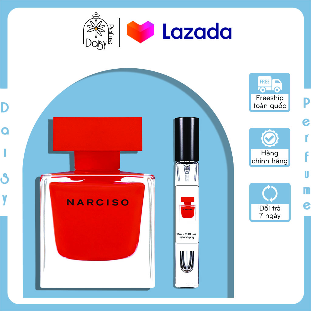 Nước hoa nữ Naciso Rouge edp 5ml/ 10ml/ 20ml hương thơm gợi cảm, sang trọng, kiêu kì sử dụng quanh năm Daisy Perfume