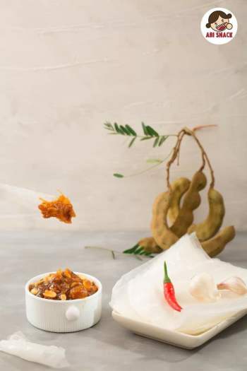 Bánh tráng me Abi chính hãng, mua 3 bịch tặng gói khăn giấy