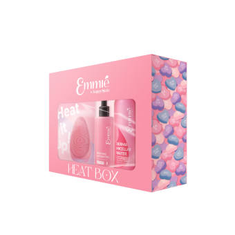 LIMITED BOX: Emmié Premium Facial Cleansing Brush - SONIC HEAT + GRM BHA + Nước tẩy trang + Bông Tẩy Trang + Băng Đô