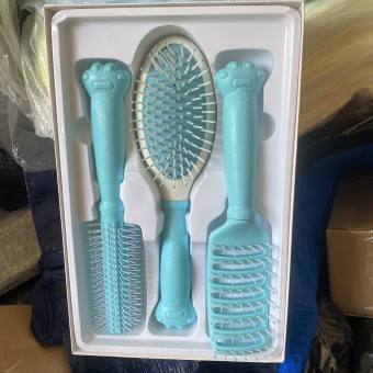 Set bộ 3 lược gỡ tóc rối, lược tạo kiểu tóc, lược chải tóc mát xa da đầu