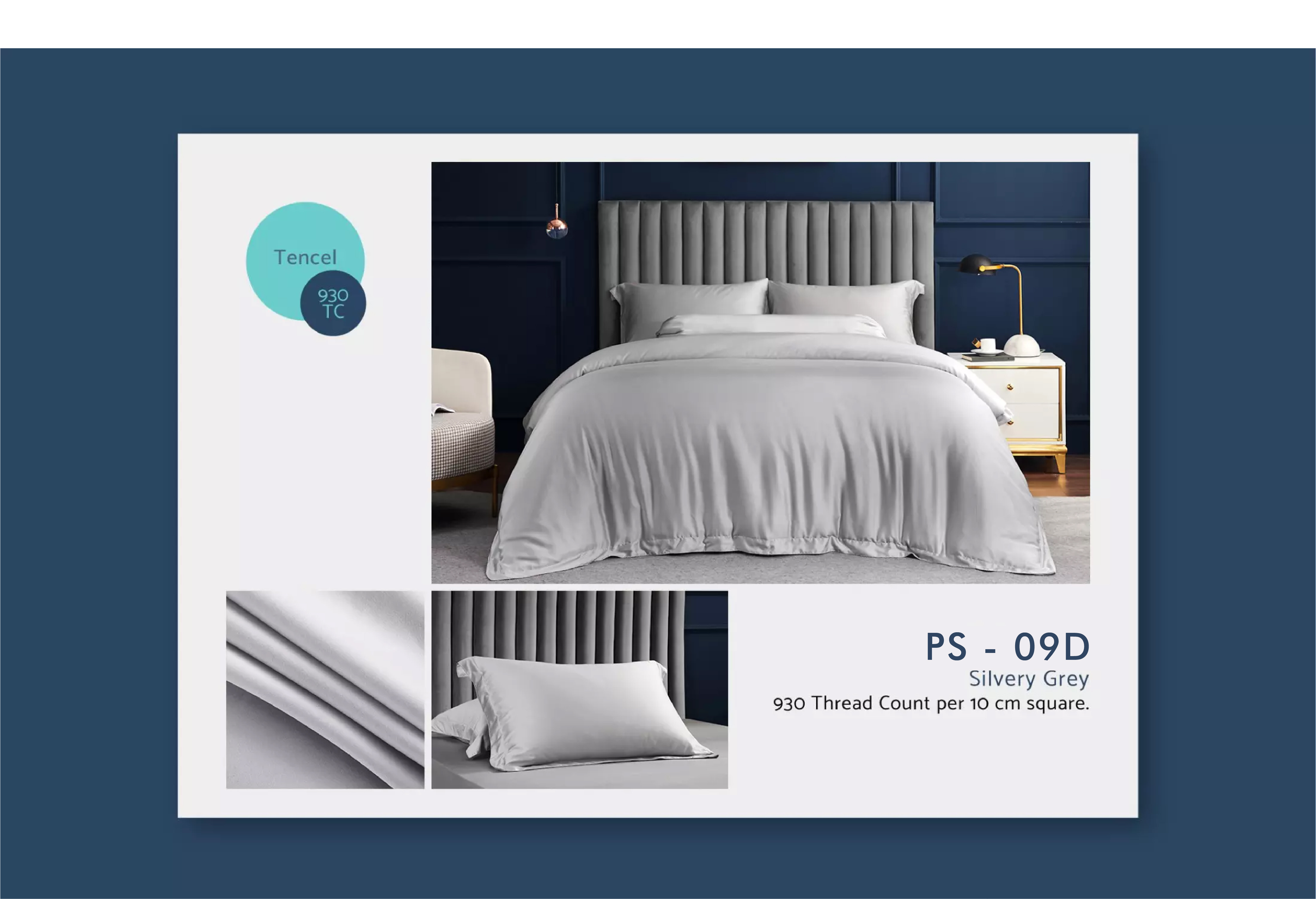 Palais Suite TENCEL™ LF Simli Gri Paket Yatak Takımı