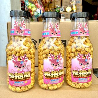 Bỏng Ngô Bắp Rang Bơ Chai Khổng Lồ - Chai 400gr ( 260gr Bỏng ) - Chai 1kg2