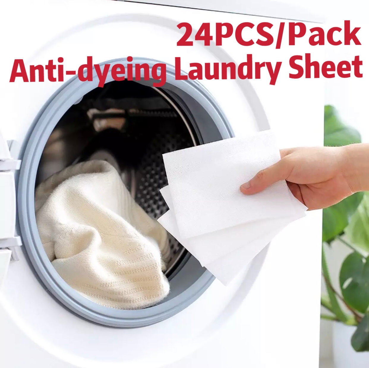 30sheets/pack Color Catcher Laundry Sheets, Anti-dye Cloth Laundry