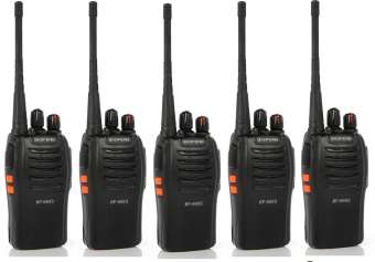 Bộ 05 máy bộ đàm Baofeng BF-666s+Tặng 05 Tai nghe bộ đàm chuyên dụng