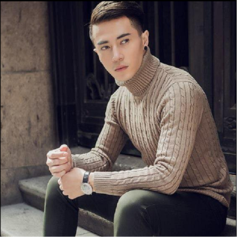 Áo Len Nam Cổ Lọ Dài Tay Phong Cách Hàn Quốc