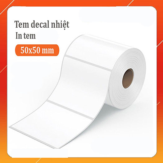 Giấy in mã vạch 50×50 mm - decal nhiệt 5×5 cm -tem