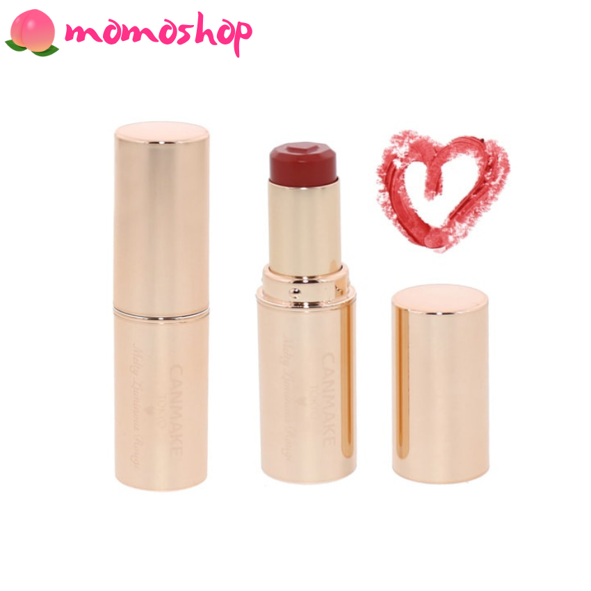 [Đủ màu] Son môi Canmake Melty Luminous Rouge Nhật Bản - Son môi bóng nhiều dưỡng lâu trôi [04, 05, 06, T04] - Momoshop