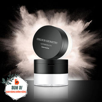 Phấn phủ dạng bột Colour Geometry che phủ hoàn thiện kiểm soát dầu, Phấn phủ Lameila dạng bột kèm bông tông màu tự nhiên