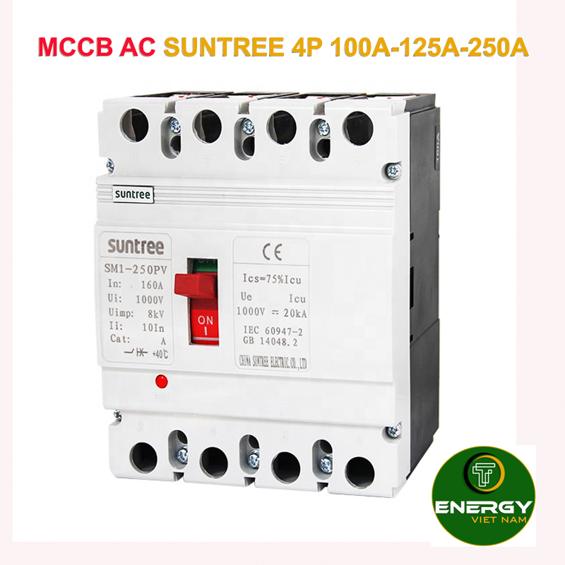 Mccb ac suntree 4p 100a, 125a, 250a - thiết bị điện energy