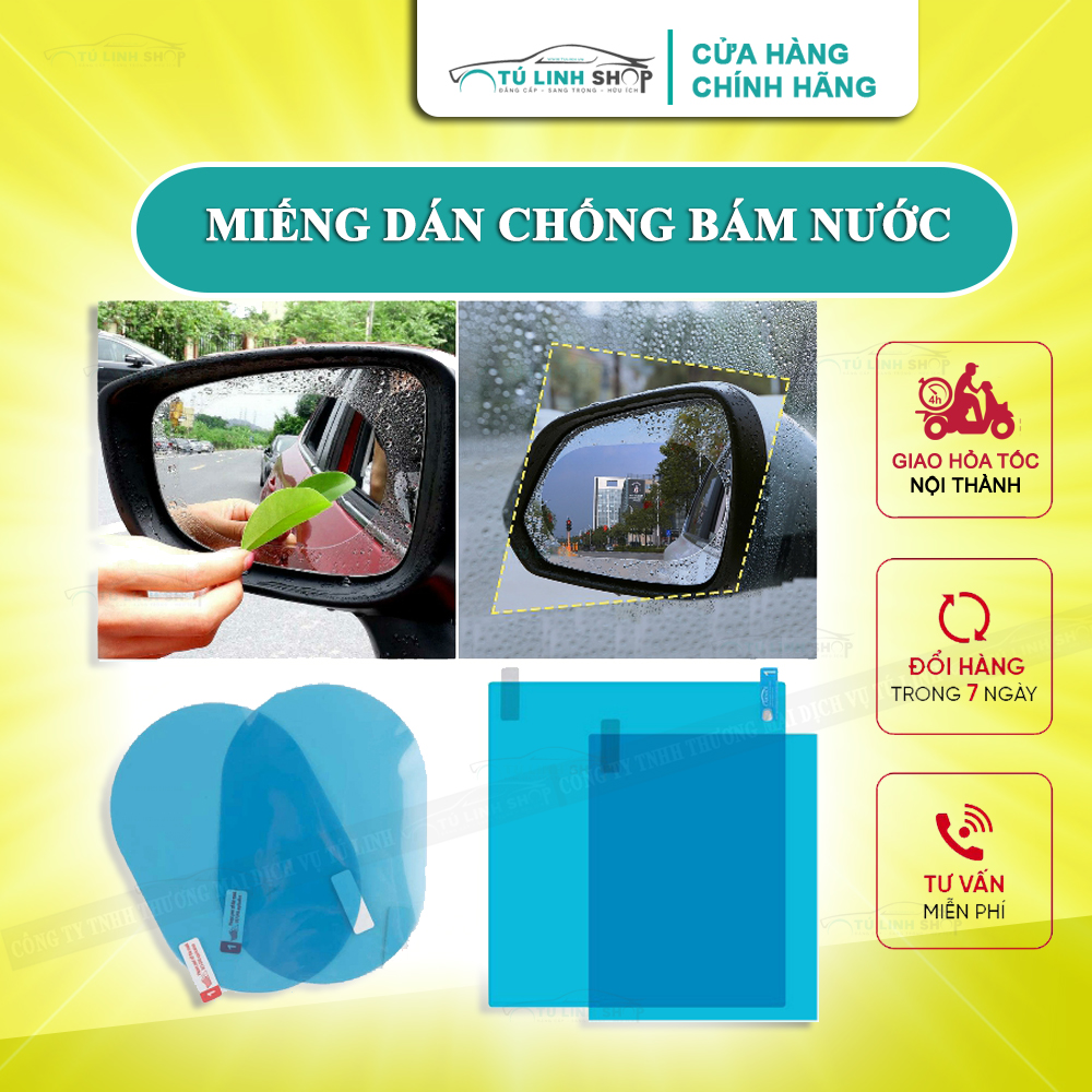 Miếng dán gương ô tô chống bám nước tăng khả năng quan sát