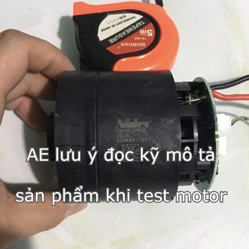 Motor máy hút bụi bldc nidec có sẵn cánh quạt 250w 12-25v