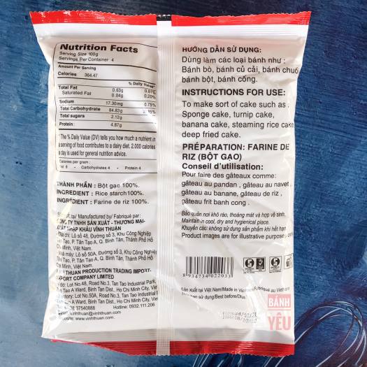 Bột Gạo Vĩnh Thuận 400g