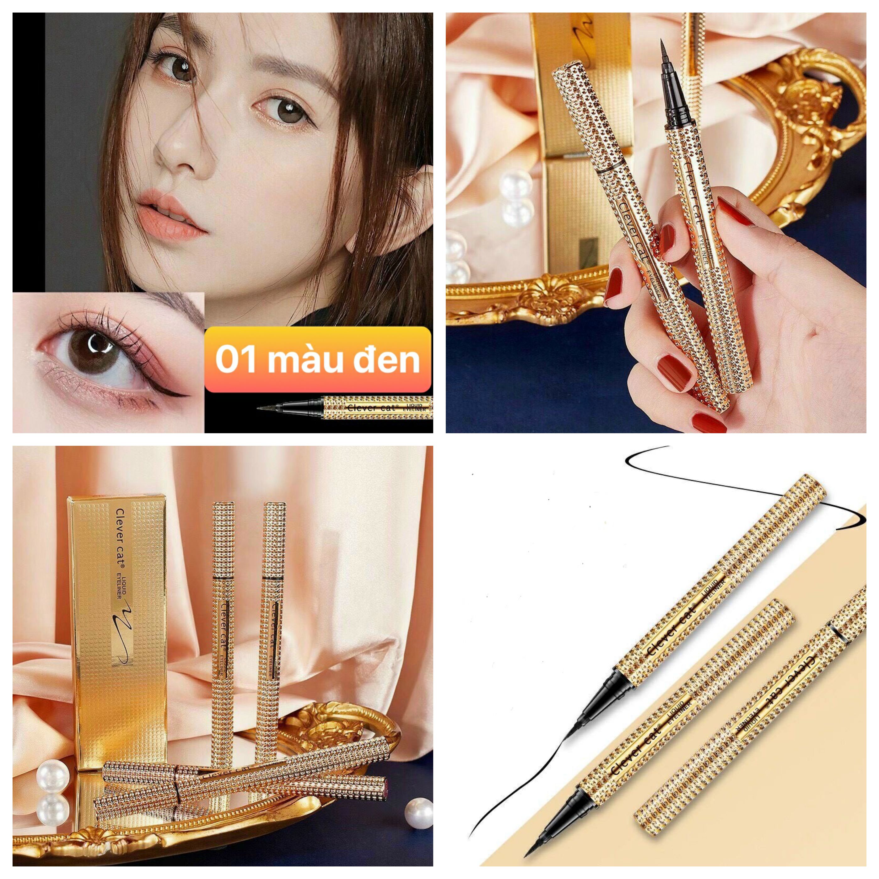 Kẻ mắt nước chống trôi clever cat vàng