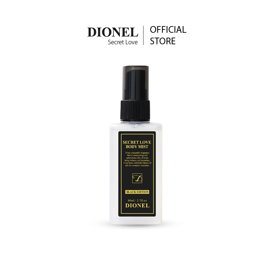 Xịt Thơm Toàn Thân Body Mist Dionel Secret Love Multi Body Mist Black Edition 80ml