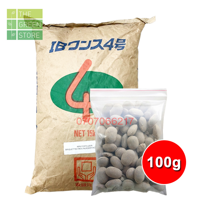 100G - 500G Phân tan chậm quả bàng Nhật Nurseryace (NA) NPK 12-6-6 cho hoa lan, hoa hồng, mai vàng, hoa cây cảnh, rau sạch, cây ăn trái