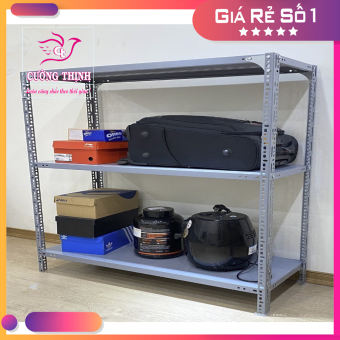 Kệ sắt đa năng 3 Tầng, Cao 80cm x Dài 120cm x Rộng 50cm, Kệ sắt v lỗ trưng bày, phòng bếp...