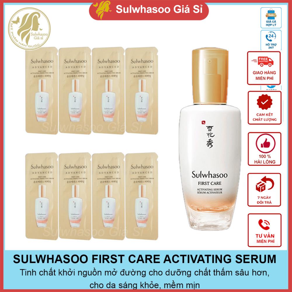 Combo 30 gói Tinh chất mở dưỡng cho làn da sáng khỏe rạng rỡ và cân bằng Sulwhasoo First Care Activating Serum 1ml*30 gói sulwhasoogiasi