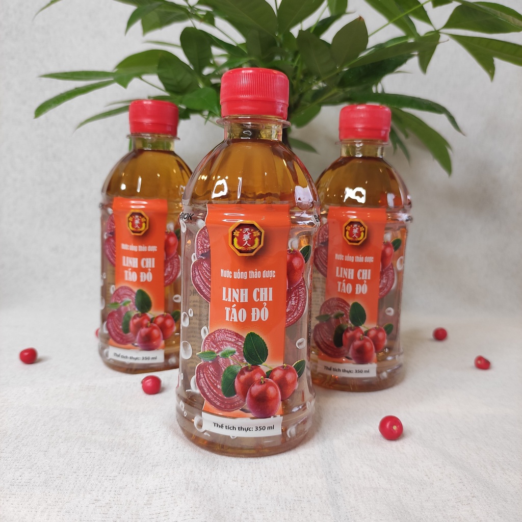 Nước uống thảo dược linh chi táo đỏ 350ml