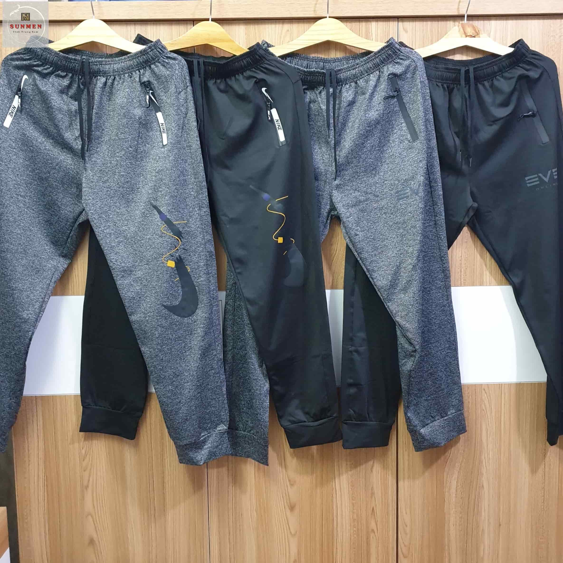 Quần jogger nam trơn thun poly phong cách thể dục thể thao năng động cá tính thun co giãn 4 chiều unisex sunmen
