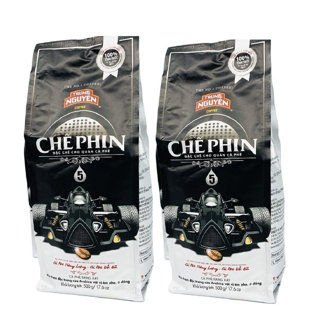 ( 02 GÓI CP5) CHẾ PHIN 5 TRUNG NGUYÊN - Cà phê pha phin Trung Nguyên - GÓI 500gam
