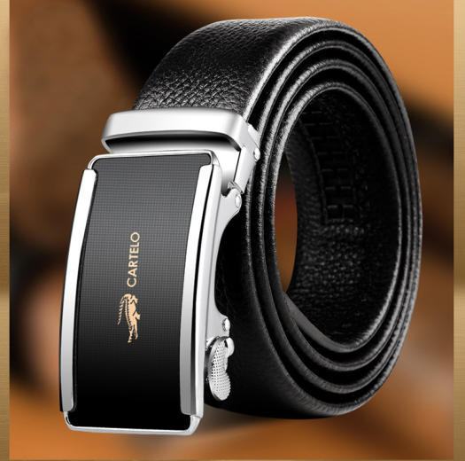 Thắt lưng da nam cao câp CARTELO -101, 104, 105, 73.  Thắt lưng  nam da bò. Dây lưng nam, dây nịt nam rộng 3,5cm [MYGOOD]