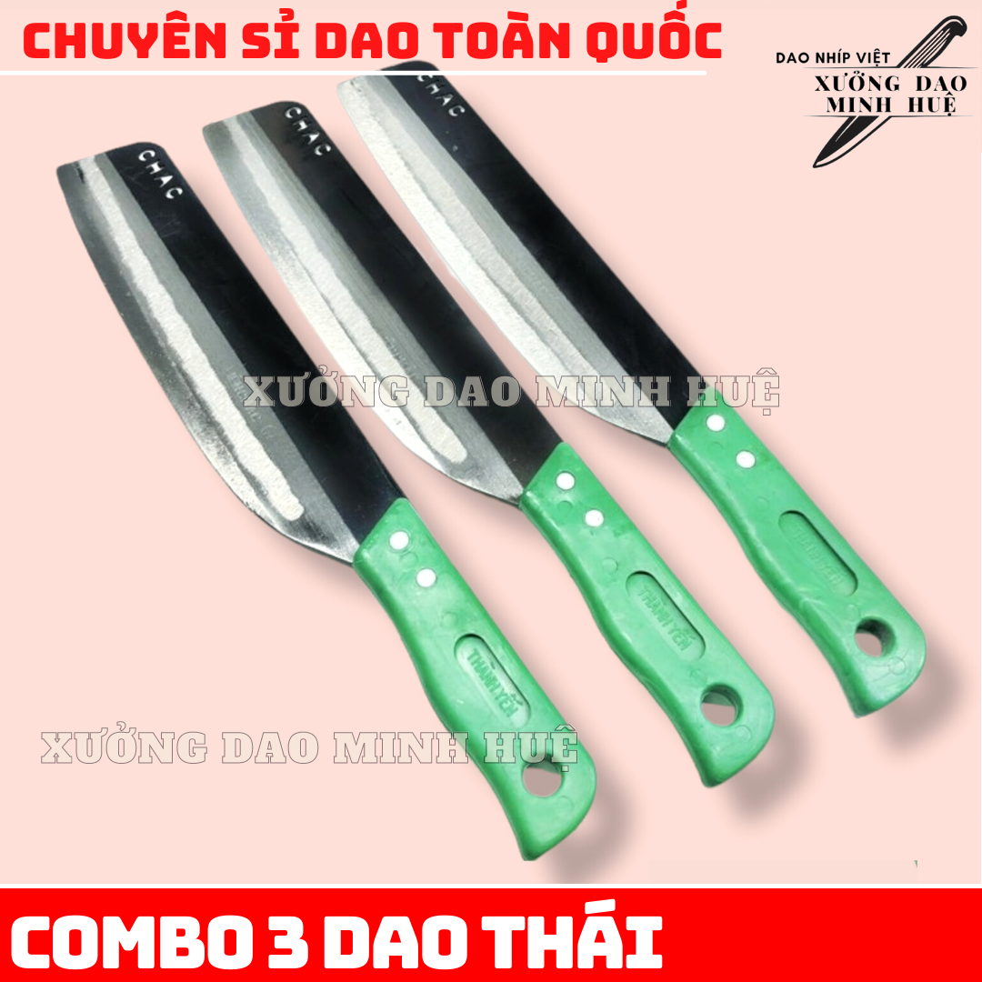 Bộ dao nhà bếp 8 mon dao tông cán sắt , độ bén và độ bền cao