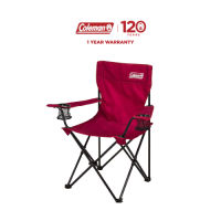 Coleman Foldable and Lightweight Quad-Style Arm Chair with Arm Rest (Camping Portable Folding Chair)