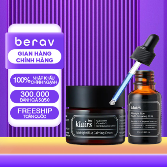 Bộ Serum và Kem Dưỡng Dear Klairs Phục Hồi Da Sau Mụn Midnight [20ml+30ml]