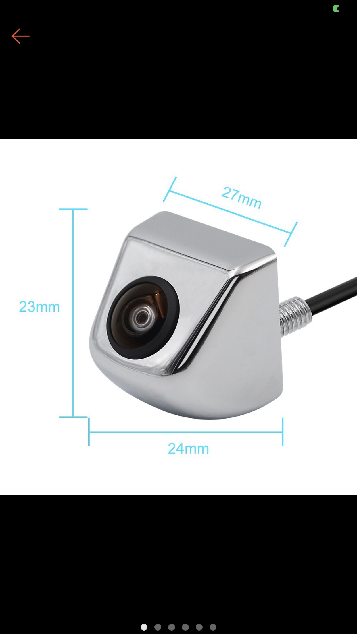 Camera lùi xe ô tô ahd 175 xi crom fisheye