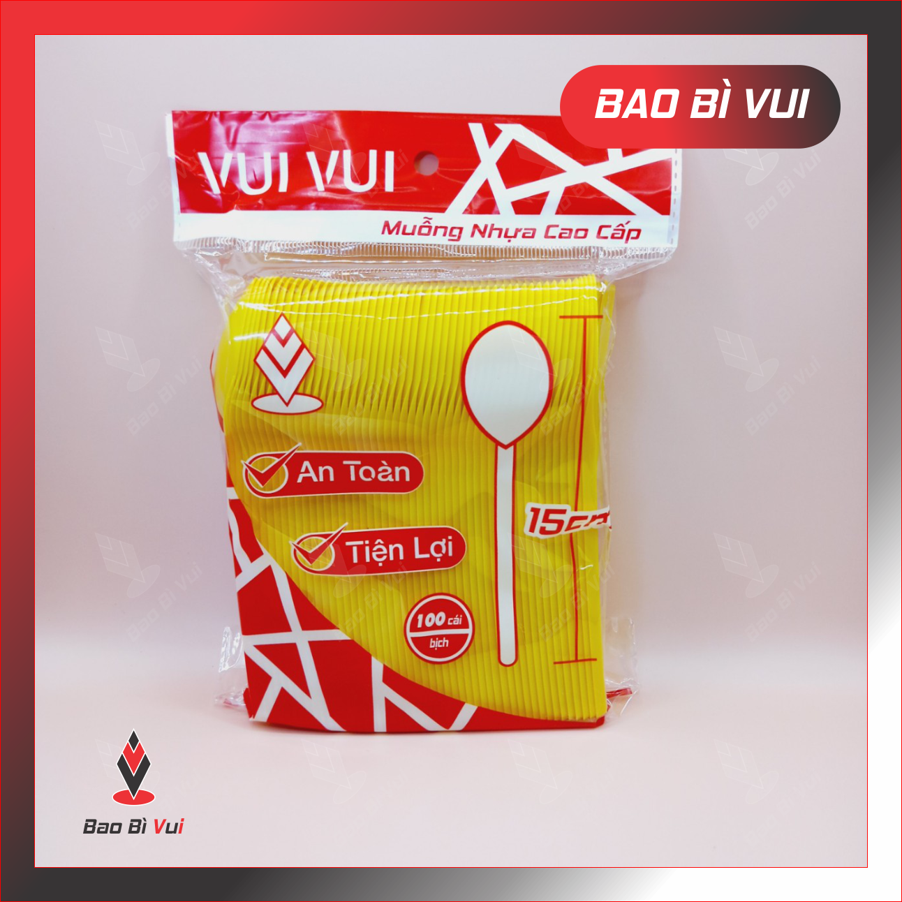 Muỗng nhựa tiện dụng nhiều màu