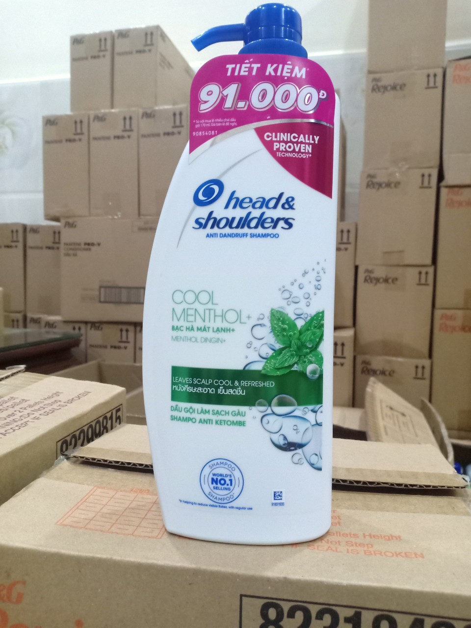 Dầu gội Head & shoulder bạc hà mát lạnh Thái Lan 850ml