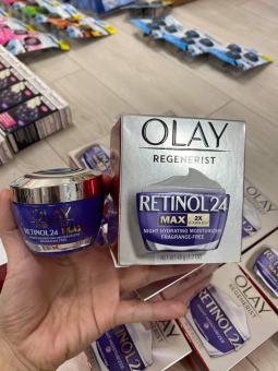 Kem dưỡng ẩm tái tạo da trắng sáng ban đêm Olay RETINOL24 MAX  2X Night Cream