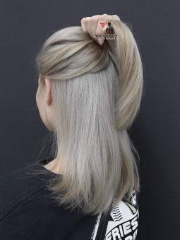 Thuốc nhuộm tóc màu Xám Khói Sáng + trợ nhuộm + gang tay nhuộm tóc, loại siêu dưỡng mới nhất, chính hãng Blinkhair