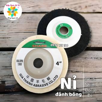 Nỉ Trắng Nỉ Xám đánh bóng Inox/Nhôm/Đồng/Đá Hoa Cương 1 tấc Cá Mập