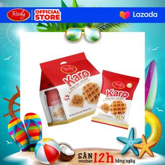 Bánh Richy KARO trứng gà tươi - chà bông bịch 6 chiếc (26g/chiếc)